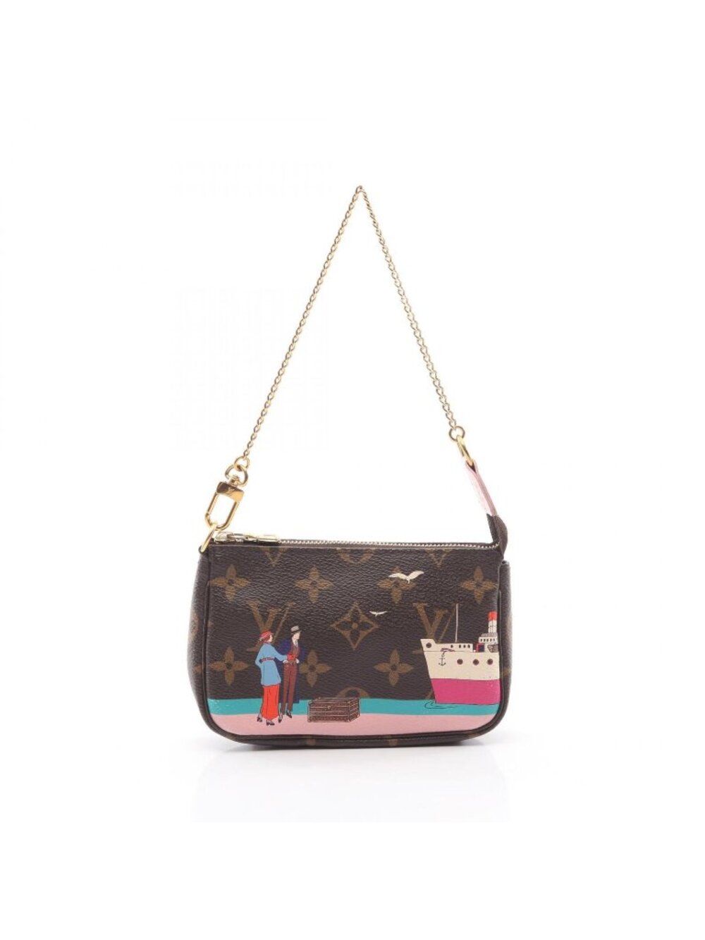 Louis Vuitton Handbag Mini Pochette Accessoires Monogram Illustre